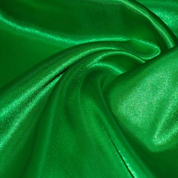 Атлас зеленый яркий ш.150