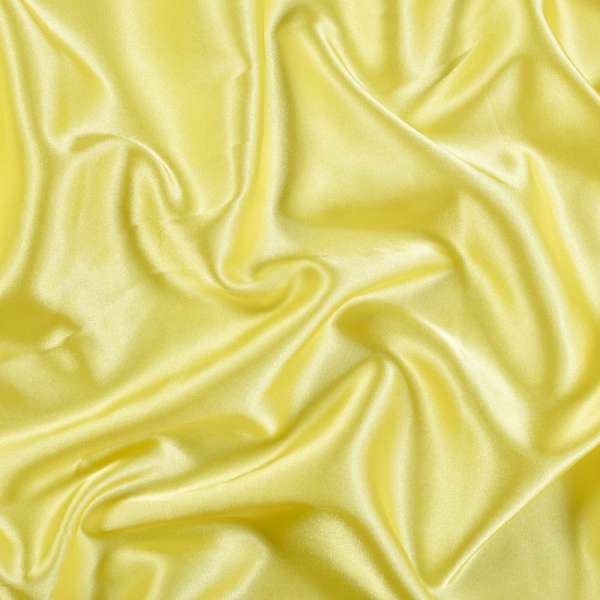 Атлас стрейч шамус жовтий світлий, ш.150