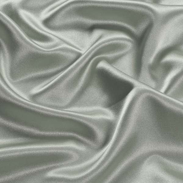 Атлас стрейч шамус оливково-сірий, ш.150