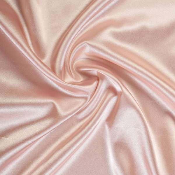 Атлас стрейч шамус персиковий світлий, ш.150