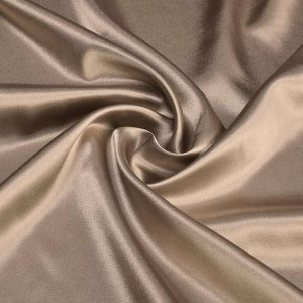 Атлас стрейч шамус бежевий темний, ш.150