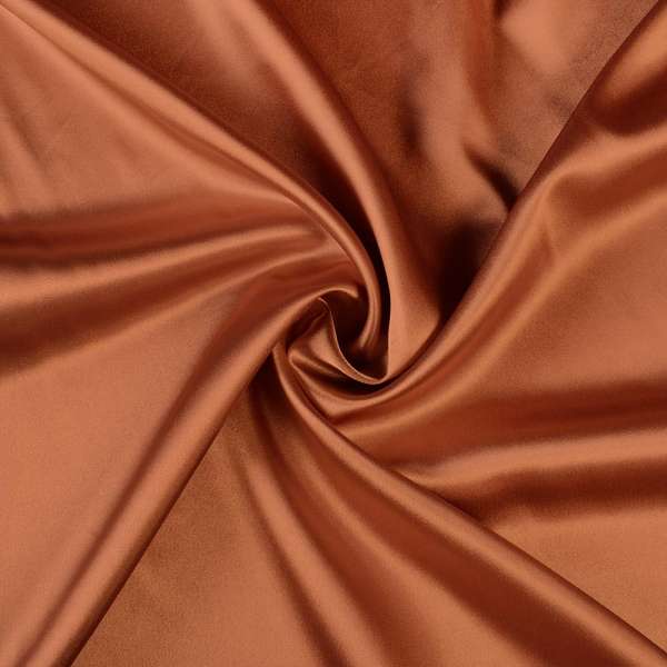 Атлас стрейч шамус коричнево-рудий, ш.150