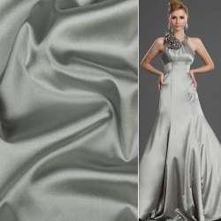 Атлас стрейч шамус серый светлый, ш.150