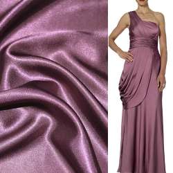 Атлас стрейч шамус сиреневый темный перламутр, ш.150