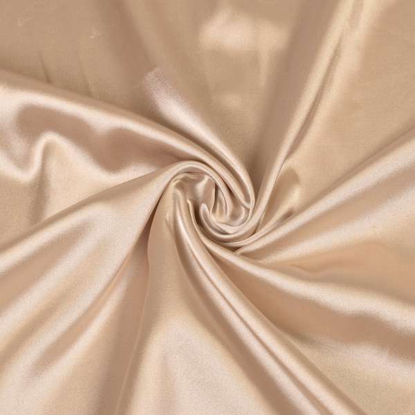 Атлас стрейч шамус бежевий перламутр, ш.150