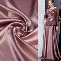 Атлас стрейч шамус сиренево-каштановый, ш.150