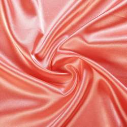 Атлас стрейч шамус коралловый, ш.150
