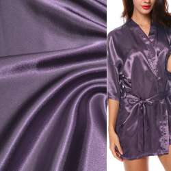 Атлас стрейч шамус сиренево-фиолетовый, ш.150