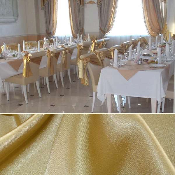 Атлас стрейч шамус бежевый пл.130 г/м ш.150