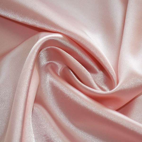 Атлас стрейч шамус рожевий світлий щл.130 г/м ш.150