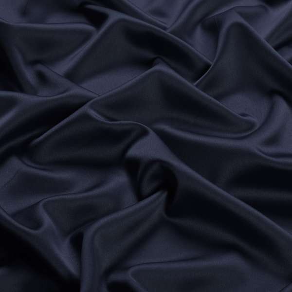 Шелк японский стрейч синий темный, ш.150