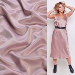 Шелк японский стрейч розово-серый, ш.150