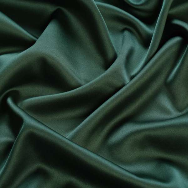 Шелк японский стрейч зеленый темный с черным оттенком, ш.150