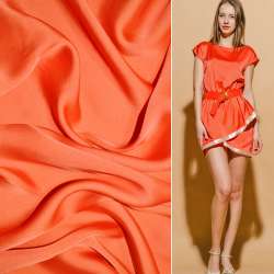 Шелк японский оранжево-красный, ш.150