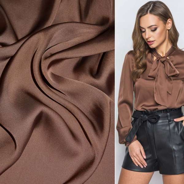 Шовк японський шоколадний, ш.150