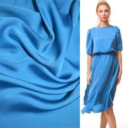 Шелк японский васильковый, ш.150