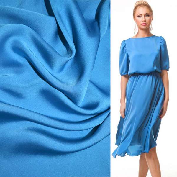 Шовк японський волошковий, ш.150