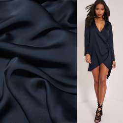 Шелк японский синий темный, ш.150