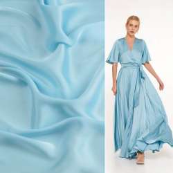 Шелк японский голубой, ш.150