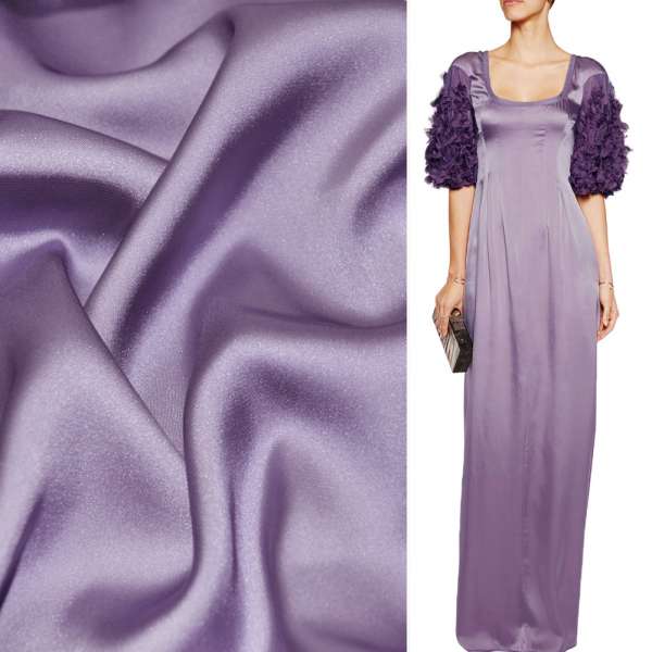 Шовк японський фіолетово-молочний, ш.150