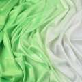 Атлас стрейч салатово-белый радуга ш.120 .