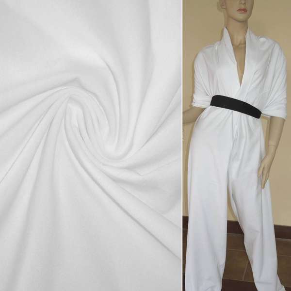 Батист коттон жатый молочный ш.150