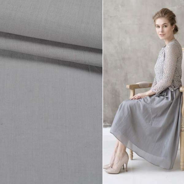 Батист серый светлый ш.140