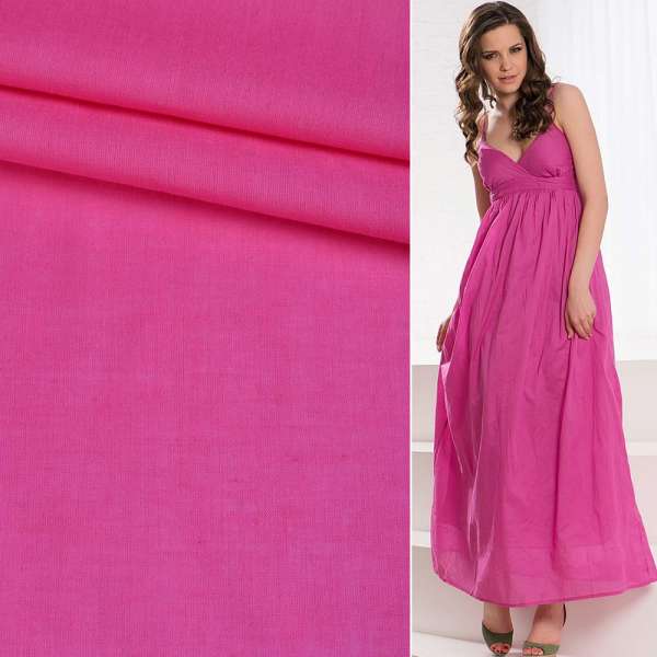 Батист яскраво-рожевий ш.140