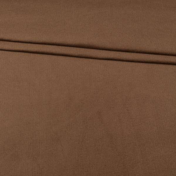 Микровельвет стрейч молочно-коричневый ш.150