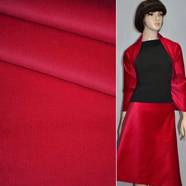 Микровельвет стрейч алый ш.145