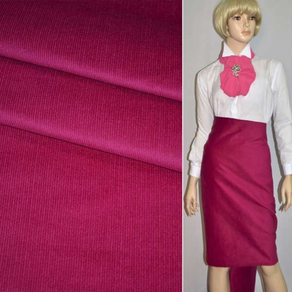 Микровельвет стрейч малиновый ш.150