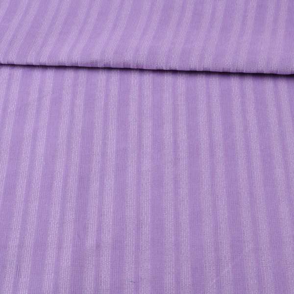Микровельвет стрейч сиреневый в полоску, ш.140