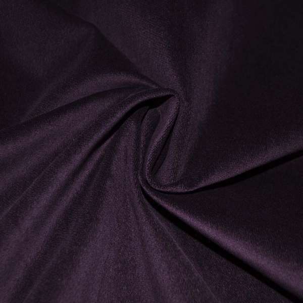 Велюр стрейч фіолетовий темний однотонний, ш.145
