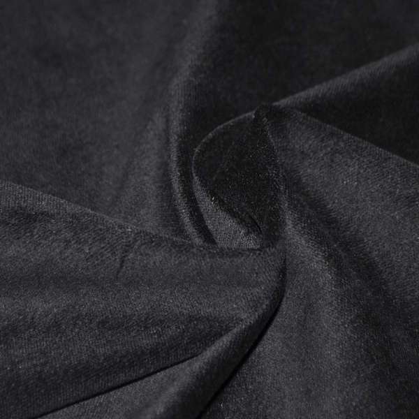 Велюр стрейч бавовняний чорний ш.150