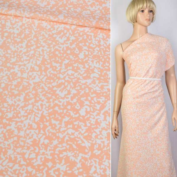 Репс персиковий в білі плями ш.145