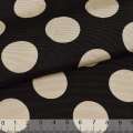Репс віскозний чорний в бежеві кола, ш.150