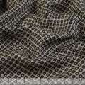 Віскоза чорна в бежеву сітку 5мм ш.150