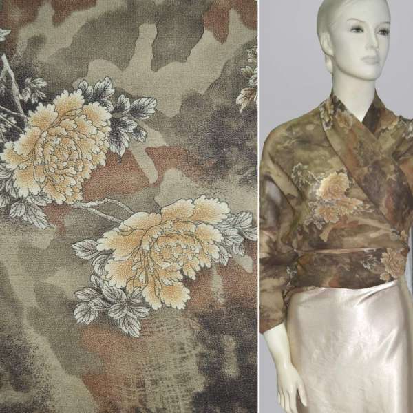 Вискоза болотная в цветы ш.140