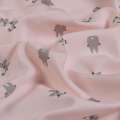 Віскоза рожева, сірий Тоторо, ш.140