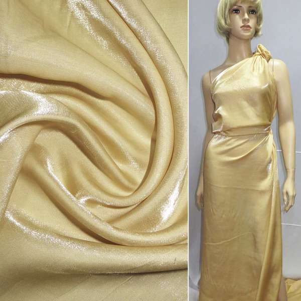 Кристаллон с органзой желтый ш.150