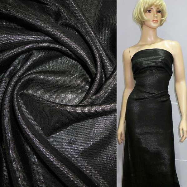 Вискоза диагональ черная ш.150