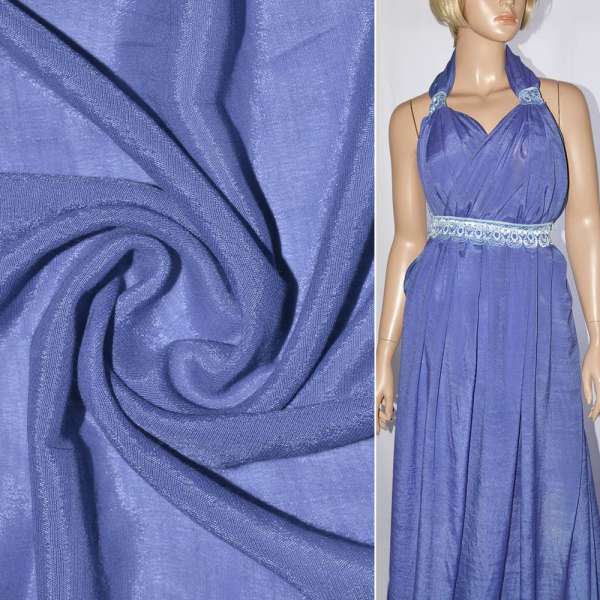 Віскоза світло-синя з фіолетовим відтінком ш.150