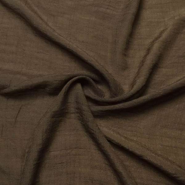 Вискоза жатая коричневая ш.150