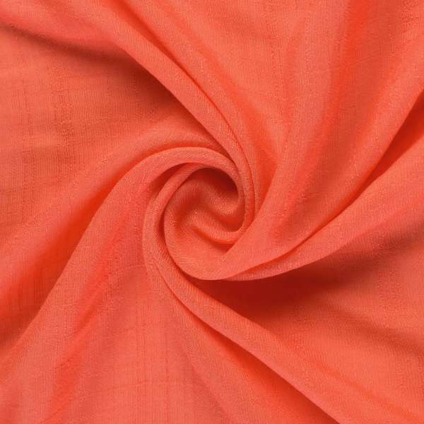 Вискоза жатая морковная ш.146