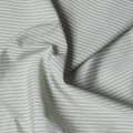 Вискоза оливковая в тонкую черно-белую полоску, ш.150