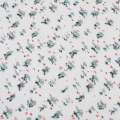 Вискоза белая, красно-серые мелкие цветки (2сорт), ш.140