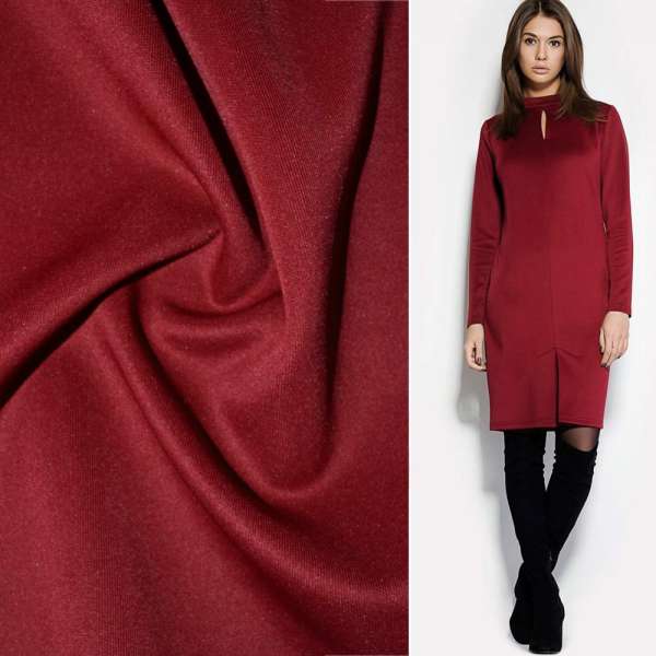 Трикотаж дайвинг вишневый ш.165