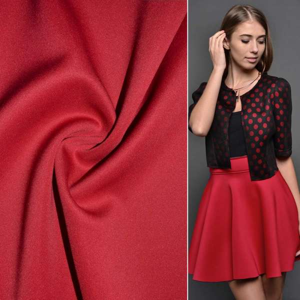 Трикотаж дайвинг вишневый ш.165