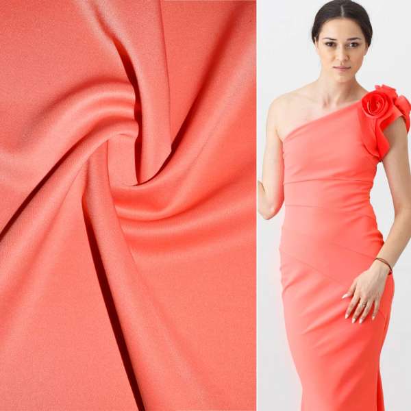 Трикотаж дайвинг коралловый ш.165