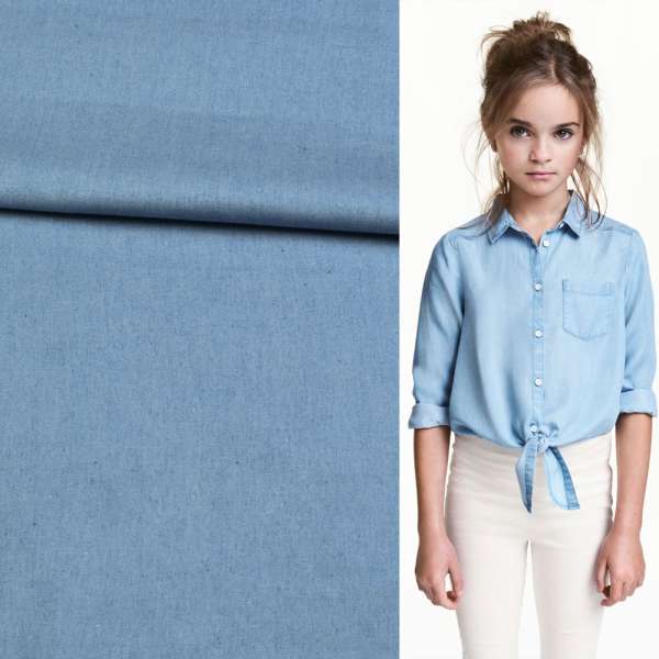 Джинс стрейч голубой, ш.142